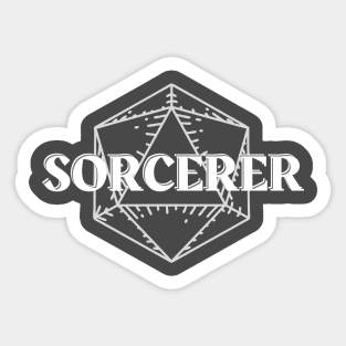 Sorcerer DnD D20 Symbol Print Sticker